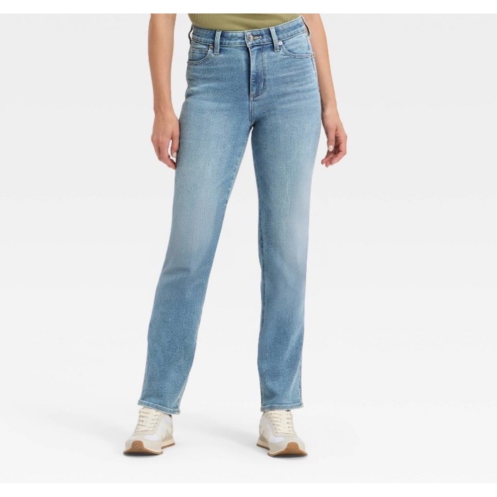 Universal Thread Womens High Rise Straight Leg Jeans Light Wash Blue Size 18/34R